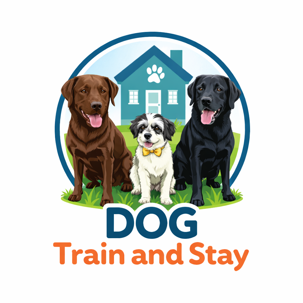 Dog Train and Stay logo